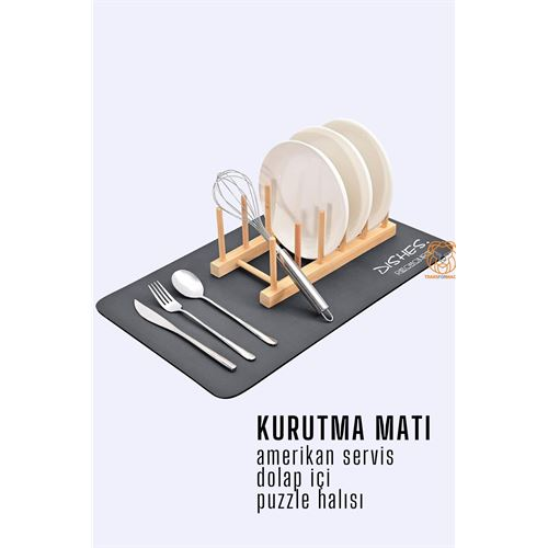 HSNET Bulaşık Durulama Kurutma Matı Süzücü Emici D.Reohouri Design 