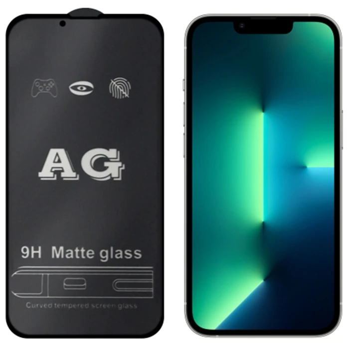 ALLY İPhone 13 Pro Max 6.7inç Full Glue Matte Tempered Cam  Ekran Koruyucu-(1903)