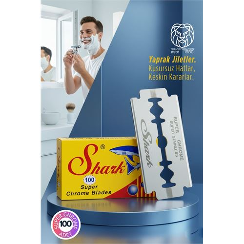 Shark Super Chrome 100’lüPremium Paket - Profesyonel Jilet  