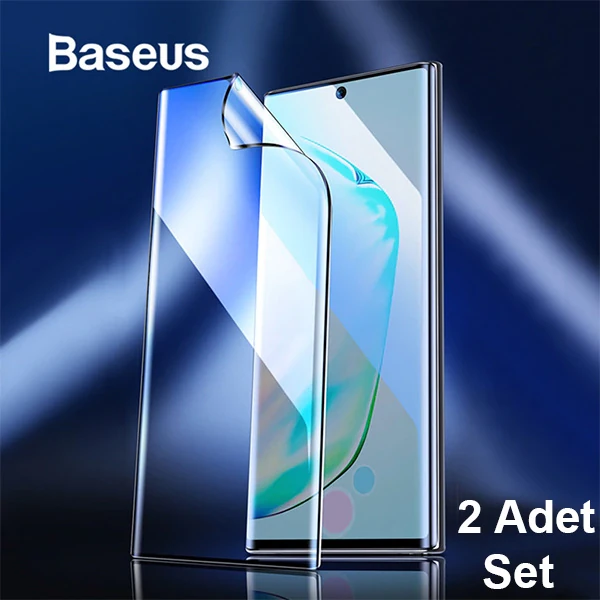 Baseus Sm Galaxy Note 10 Full Ekran Koruyucu 0.15mm 2 Adet Set 0.15MM FULL-SCREEN CURVED ANTI-EXPLOS-(1903)