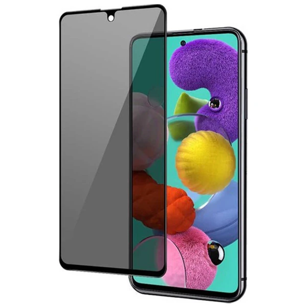 SM Galaxy S10 Lite 3D Full Privacy Gizlilik Tempered Cam Ekran Koruyucu-(1903)