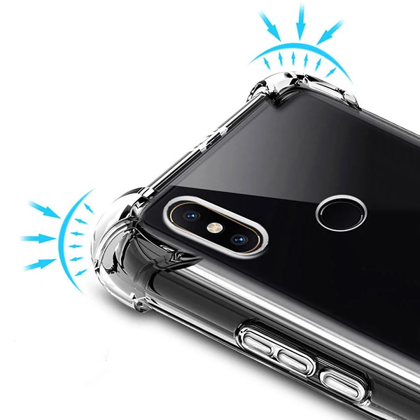 Xiaomi Redmi 6 Pro, A2 Lite Darbe Emici Şeffaf Silikon Kılıf-(1903)