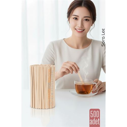 Ahşap Karıştırıcı Kaşık – 500’lü Paket | Çay, Kahve ve Servis İçin Hijyenik ve Pratik! 