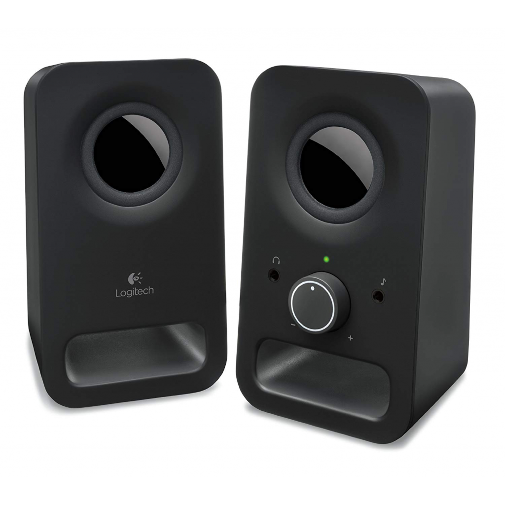 LOGITECH 980-000814 Z150 6W 1+1 Kulaklık Jaklı Kompakt Stereo Speaker (Siyah)(1923) 2