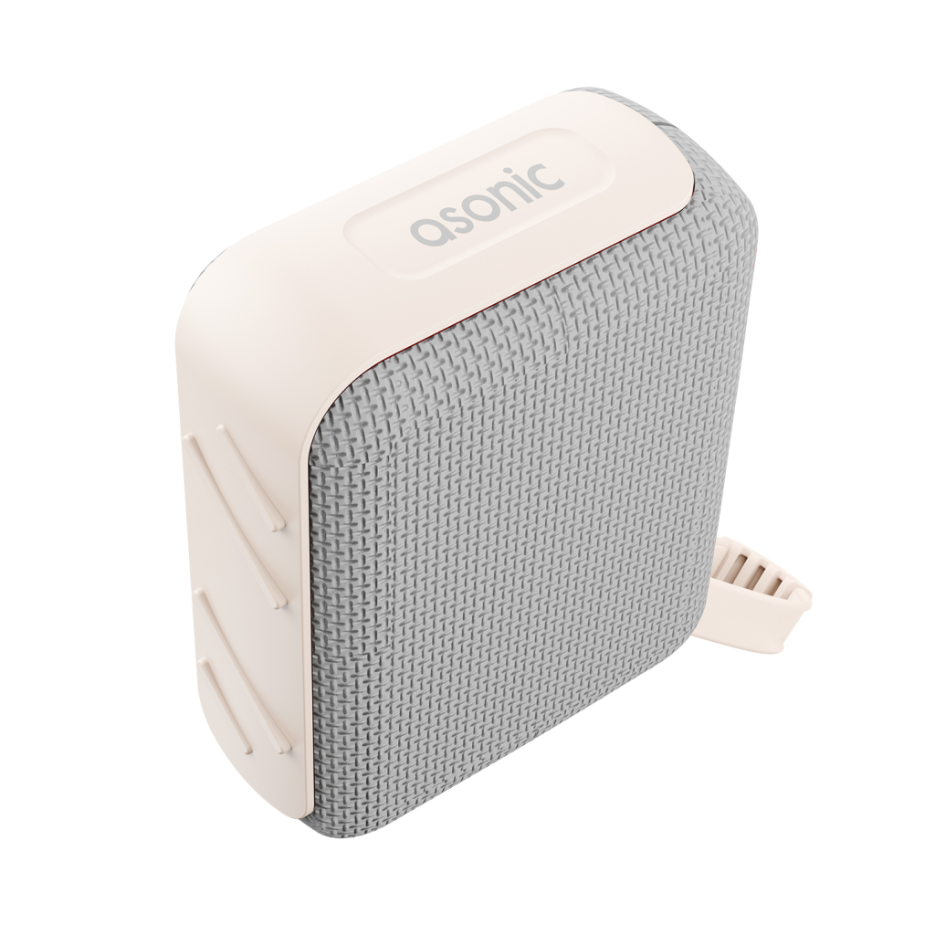 ASONIC AS-03 BEJ 5W BT/USB/TF/TWS 1200mAh Batarya Bluetooth V5.3 Kablosuz Taşınabilir Speaker(1923)
