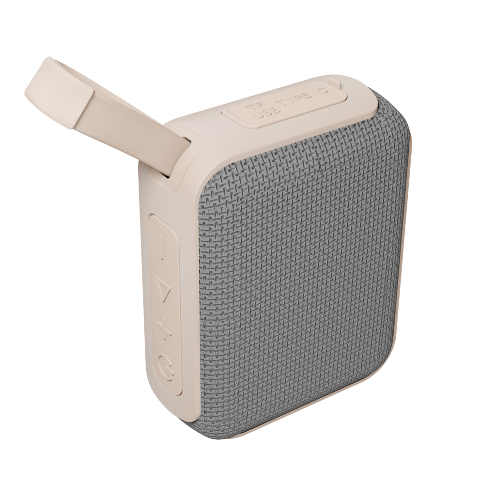 ASONIC AS-03 BEJ 5W BT/USB/TF/TWS 1200mAh Batarya Bluetooth V5.3 Kablosuz Taşınabilir Speaker(1923) 2