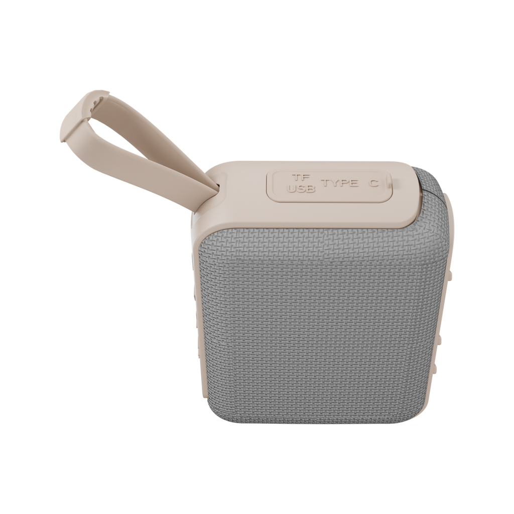 ASONIC AS-03 BEJ 5W BT/USB/TF/TWS 1200mAh Batarya Bluetooth V5.3 Kablosuz Taşınabilir Speaker(1923) 4