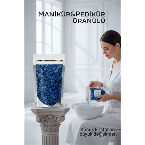 Premium Manikür & Pedikür Tuzu - 400g Yoğun Mineralli El ve Ayak Bakım Granülü 