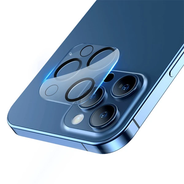 BASEUS iPhone 12 Pro 6.1 3D Full Kaplama Kamera Koruyucu Cam 2 Adet Set-(1903)
