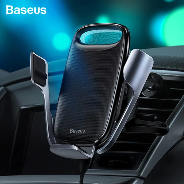 Baseus Aurora Electric QC 3.0 Wireless Kablosuz Şarj Araç Tutucu-(1903)