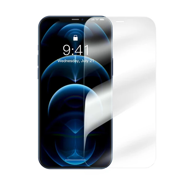 Baseus iPhone 12 Pro Max 6.7 0.3mm HD Anti-drop Tempered Kırılmaz Cam Ekran Koruyucu 2 Adet-(1903)