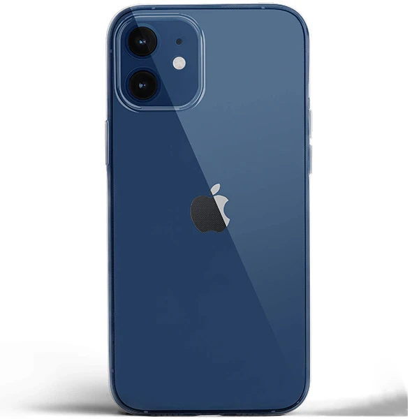 ALLY iPhone 12 mini 5.4 Crystal Series Slim Şeffaf  Silikon Kılıf-(1903)