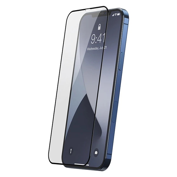 Baseus 0.25MM İPhone 12 Mini 5.4 3D Full Kırılmaz Cam Ekran Koruyucu 2adet-(1903)