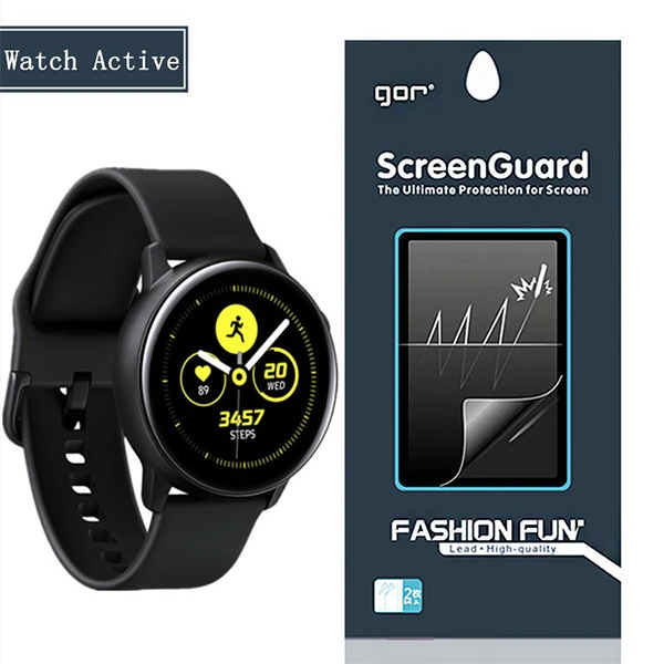 Gor Samsung Watch Active Darbe Emici Ekran Koruyucu 2 Adet Set-(1903)