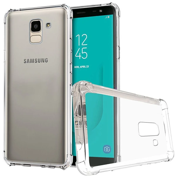 Galaxy J6 2018 J600 Darbe Emici Şeffaf Silikon Kılıf-(1903)