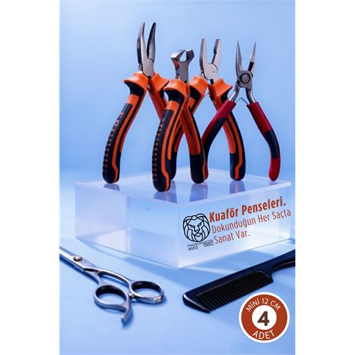 4'lü Profesyonel Kuaför Saç Kaynak Pense Seti (Hassas İşçilik Kiti) 