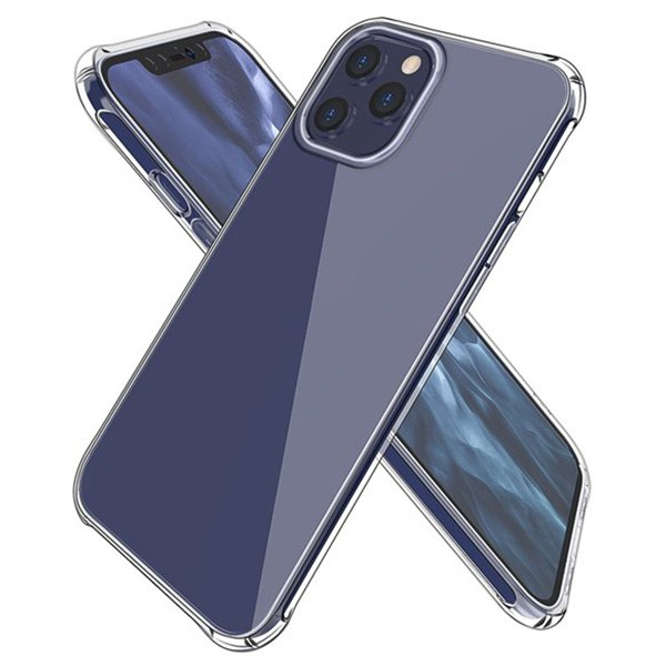 İPhone 12 Pro Max 6.7 Anti-Drop Silikon Kılıf Shockproof Şeffaf  kılıf-(1903)