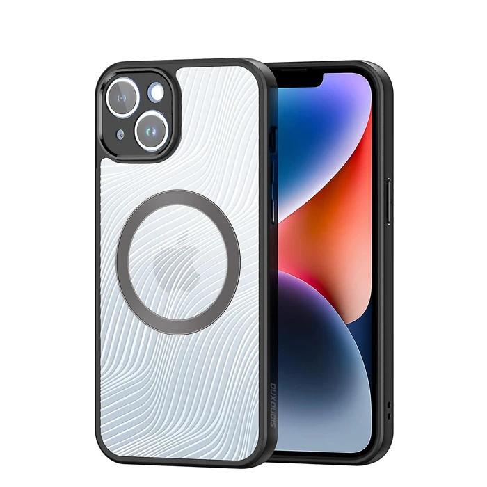 Dux Ducis iPhone 14 Aimo Series MagSafe Premium Buzlu Sert PC-TPU Kılıf-(1903)