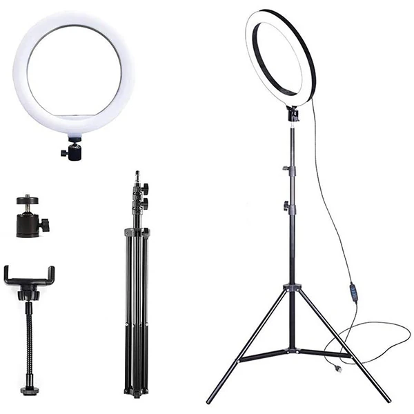 ALLY 10 İnch  Halka Led Tripod(1.30M)Youtuber Video Selfie Stüdyo Makyaj Işığı-(1903)