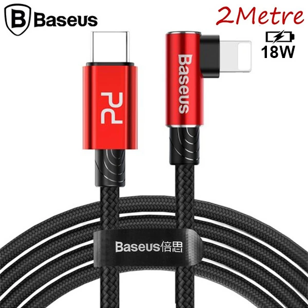 Baseus MVP Elbow Type-C to iPhone PD 18W Hızlı Şarj Usb Kablo 2metre-(1903)