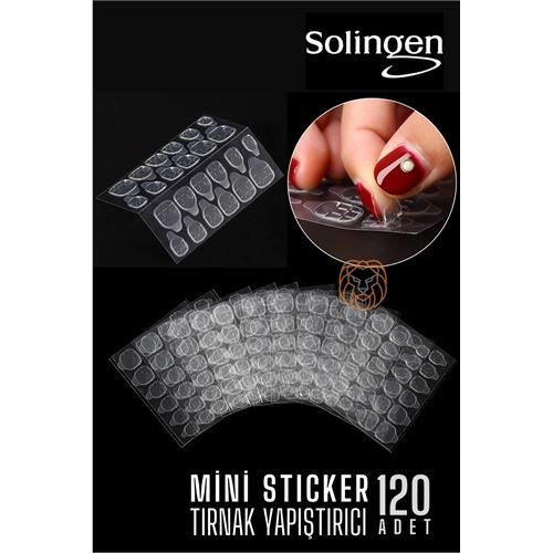 Tırnak Yapıştırıcı Solingen Mini Sticker 120 Adet 