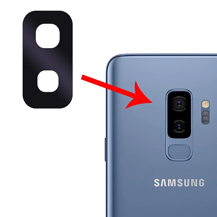 SM Galaxy S9+ Plus İçin Kamera Lens Kapak Cam-(1903)