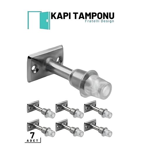 HSNET Kapı Tamponu - Silikonlu Kapı Takozu - Kapı Stoperi 7 ADET 