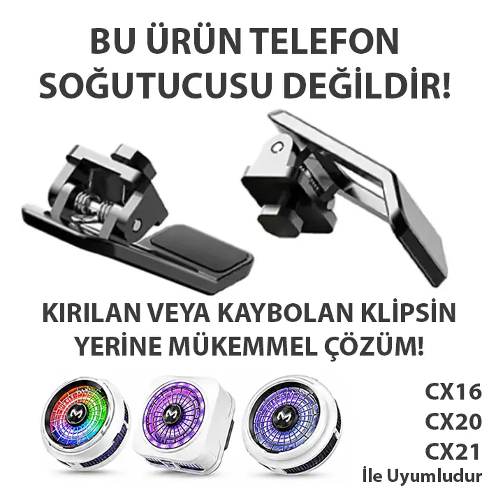 Memo CX16-CX20 ve CX21 için Yedek Klips Aparat 2 Adet-(5775)