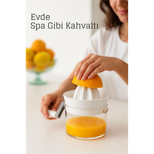 Manuel Kollu Narenciye Sıkacağı – 500 ml Kapasiteli, 17x12 cm, Pratik ve Dayanıklı 