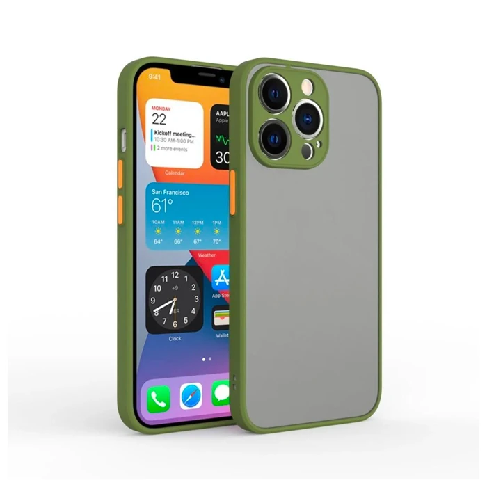 iPhone 13 Pro Max 6.7inç Kamera Korumalı Premium Silikon Kılıf-(1903)