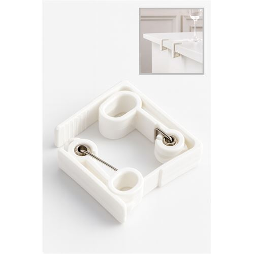 Masa Örtüsü Mandalı Kavisli Plastik 2'li Yaylı Klips 