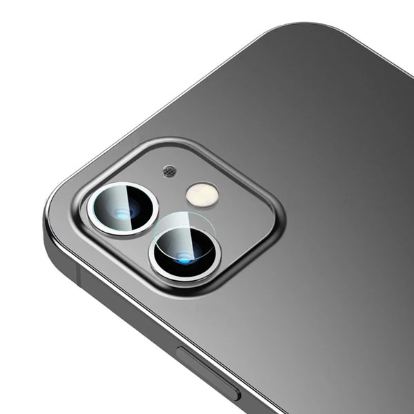 Baseus iPhone 12 6.1  Tempered Kamera Lens Koruma Camı 2Set 12 Mini Uyumlu-(1903)