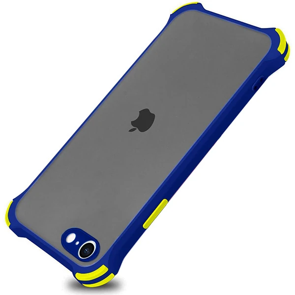 Ally İPhone SE2 2020 İPhone 8-7 Shockproof Kamera Koruma Darbe Emici Kılıf-(1903)