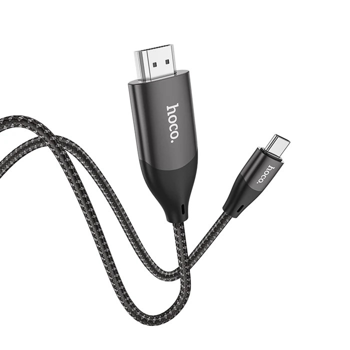 HOCO UA16 Type-C to HDMI 4K 30hz Ses ve Görüntü Aktarma Kablosu-(1903)