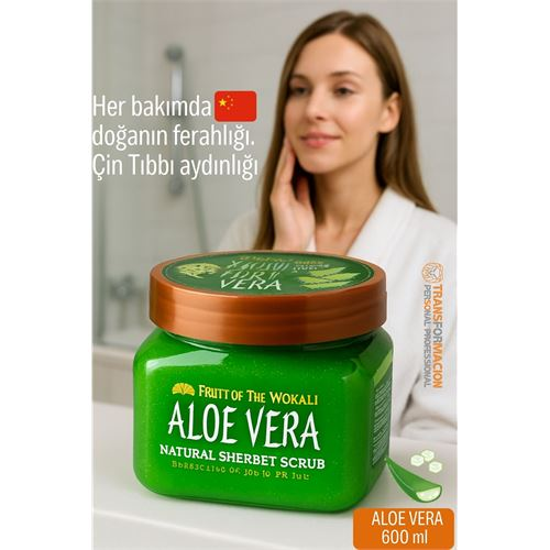 HSNET Profesyonel AloeVera Doğal Peeling - Tüm Vücut Scrub 600 ml 