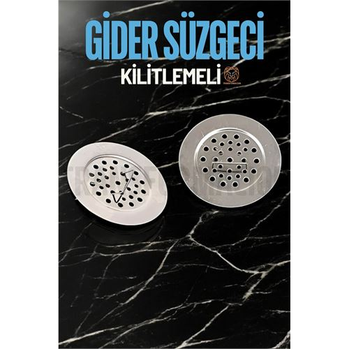 HSNET Kilitlenebilir Metal Lavabo Evye Süzgeci 2 ADET 
