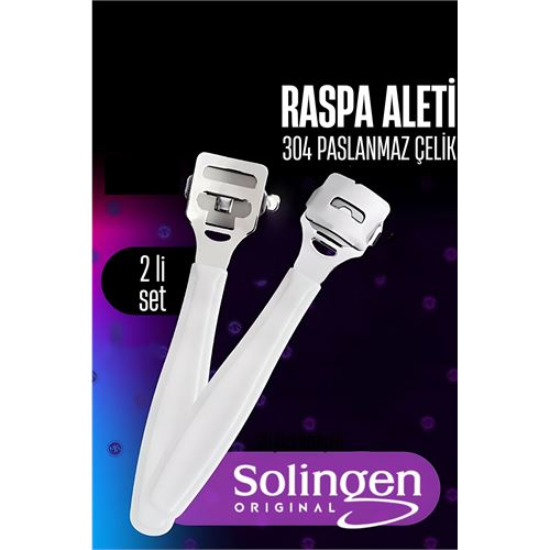 HSNET Raspa Aleti - Jiletli Ayak Topuk Törpüsü 2 adet Solingen Profesyonel 