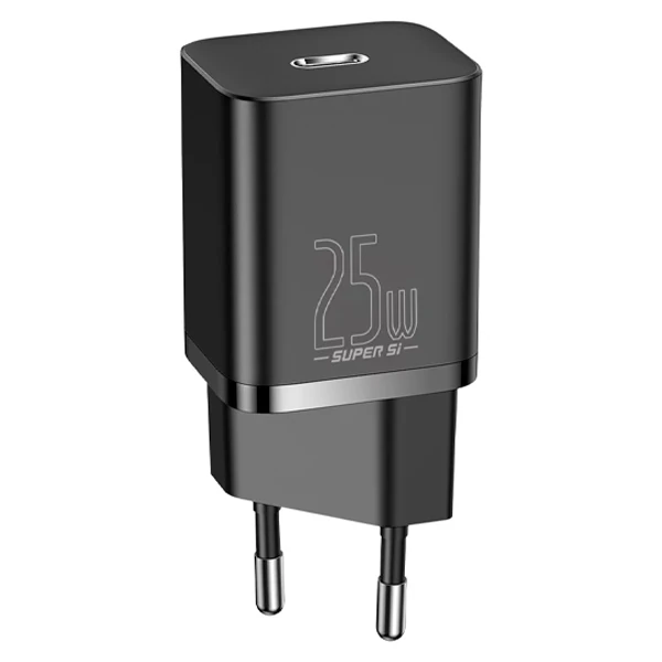 Baseus Super Si 1C 25W PD Type-C Hızlı Şarj Adaptörü - İPhone 15-14-13-12-11 Hızlı Şarj-(1903)