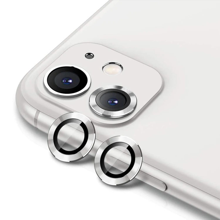 ALLY İPhone 11  6.1 3D  Metal Çerçeveli Kamera Lens Koruyucu-(1903)