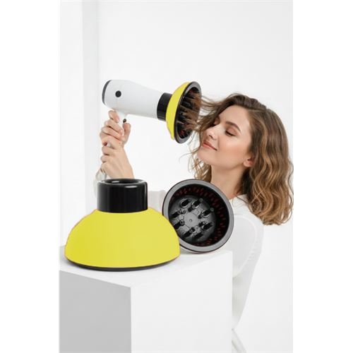 Fön Için Difüzör Vigo Başlık - Saç Kurutma Başlığı Profesyonel SARI 