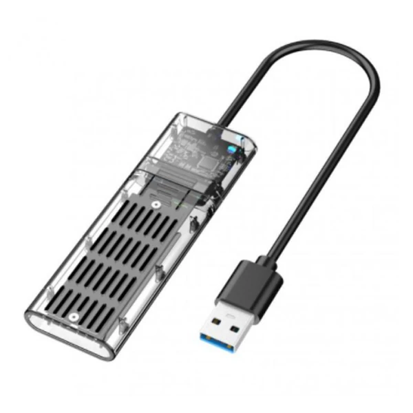 ALLY M.2 Sata USB 3.0 Gen1 SSD Harddisk Kutusu  M.2 NGFF- JMS578 Kapaklı-(1903)
