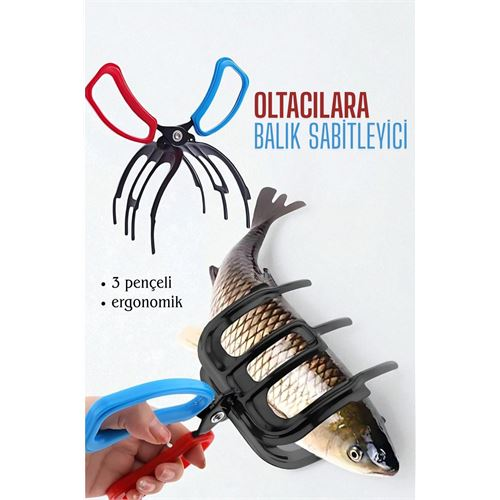 HSNET Balıkçılar İçin Balık Sabitleyici - Oltadan Kolay Balık Çıkarma Makası 