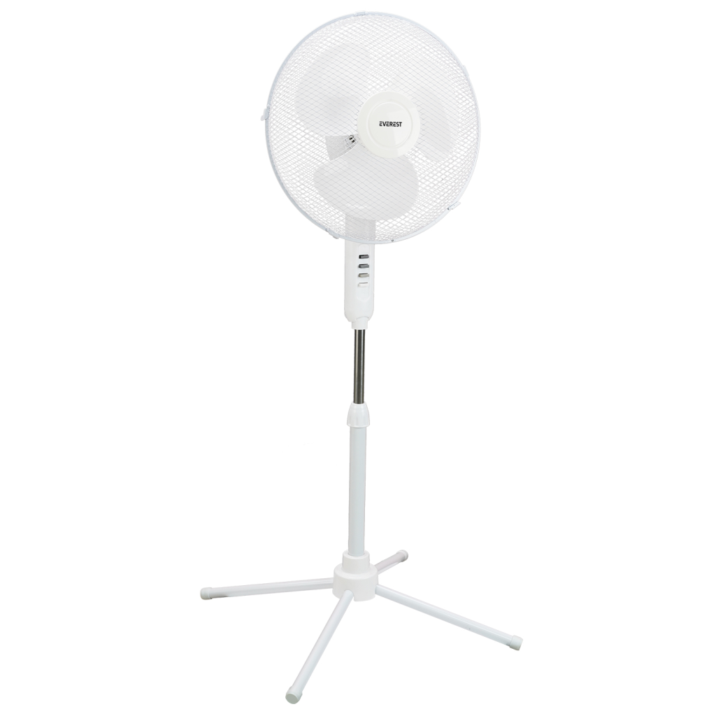EVEREST FAN10 BEYAZ EcoWind 3 Kademeli Hız 40cm 3 Kanat Pervane ve Çerçeve 45W Otomatik Salınım Yükseklik Ayarlı Vantilatör(1923) 2