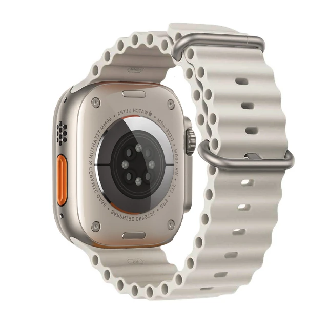 Ally Apple Watch 7-8 45mm 6-5-4 44mm Watch Ultra 49mm Marine Silikon Kayış Kordon 3-2-1 42mm-(1903)