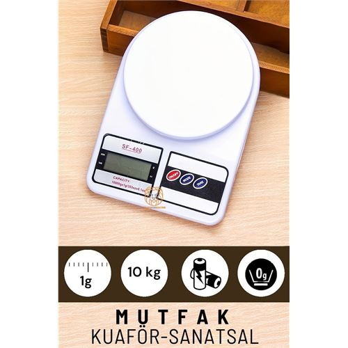 HSNET Hassas Mutfak Terazisi Kuaför Terazisi 10 Kg 