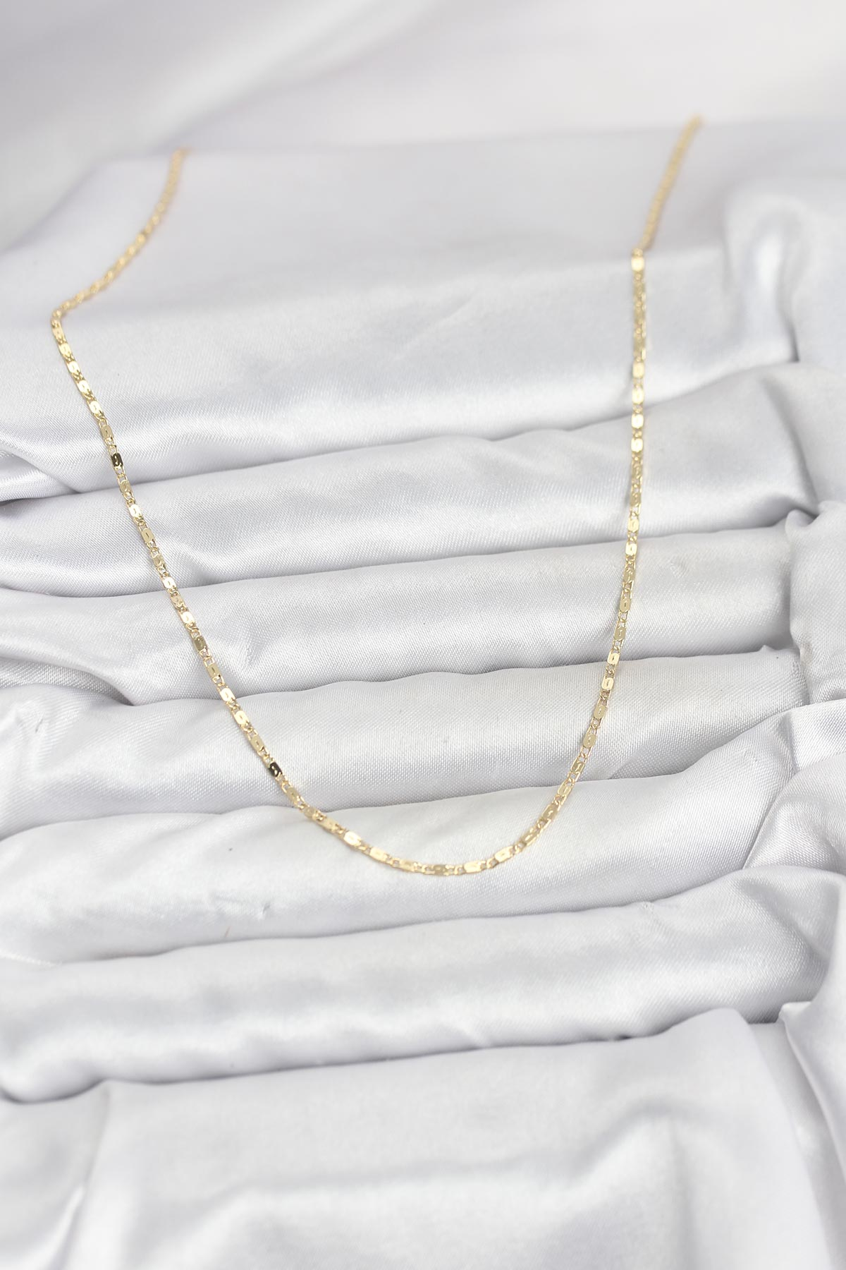 CM 14K Gold Renk Ezme Zincir Model 60 cm Kadın Kolye 5886