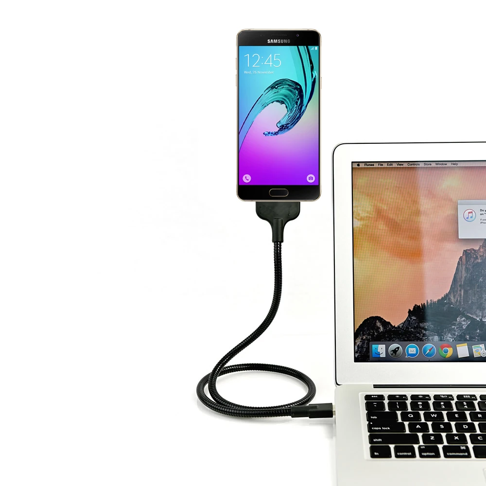 Lazy Acrobat Metal Usb Stand Android Micro Usb-(1903)