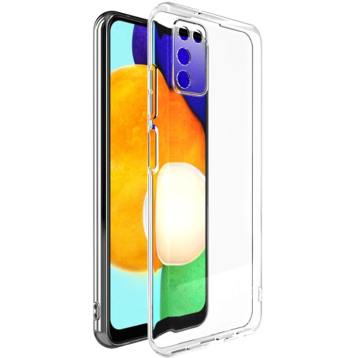 Ally SM Galaxy A03S Kılıf Kamera Korumalı Ultra İnce Şeffaf Silikon Kılıf-(1903)