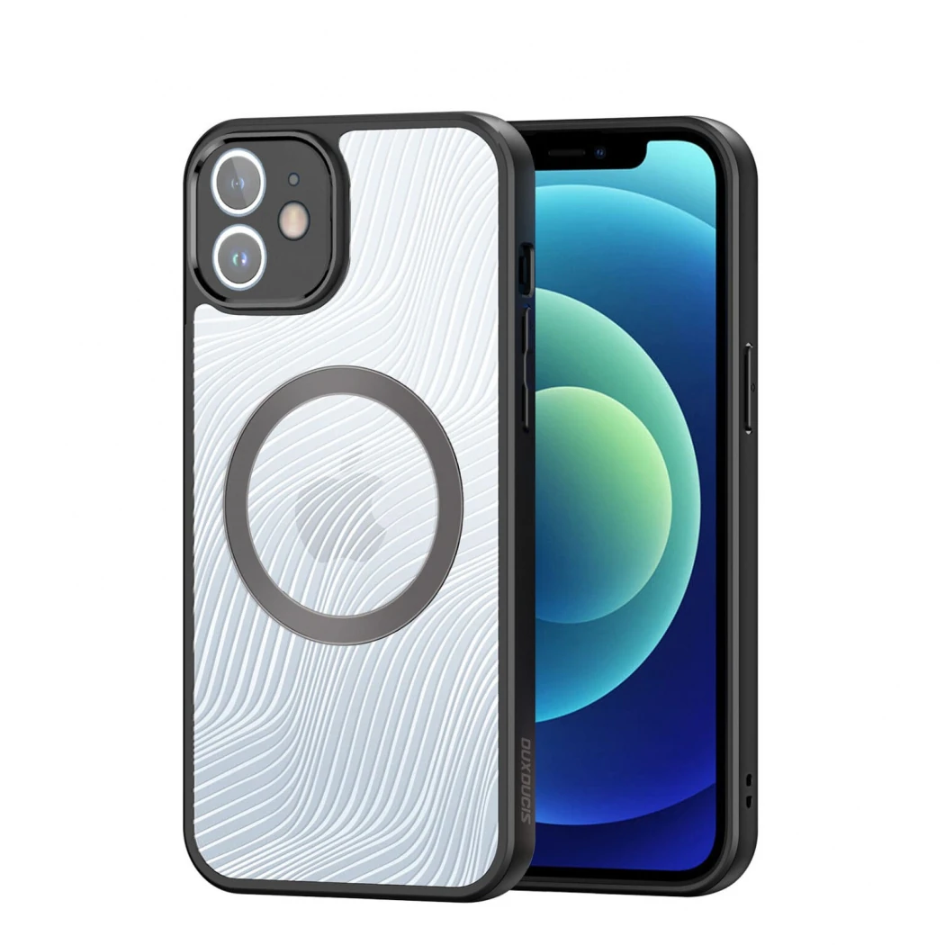 Dux Ducis iPhone 12 Aimo Series Mag Safe Premium Buzlu Sert PC-TPU Kılıf-(1903)