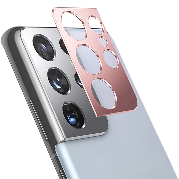 SM Galaxy S21 Ultra 3D Metal Kamera Koruyucu Metal Lens-(1903)